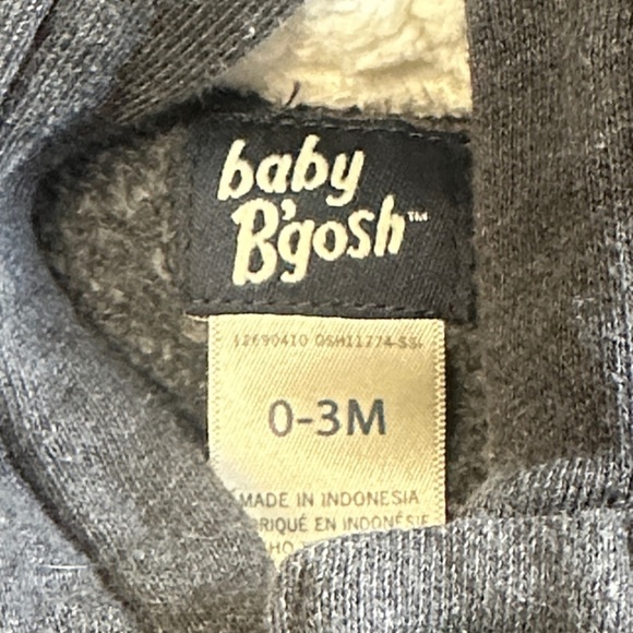OshKosh B'gosh Charcoal Button-Up Hoodie - Picture 2 of 2